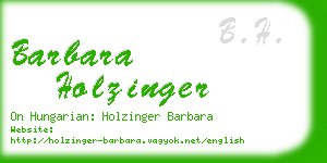 barbara holzinger business card